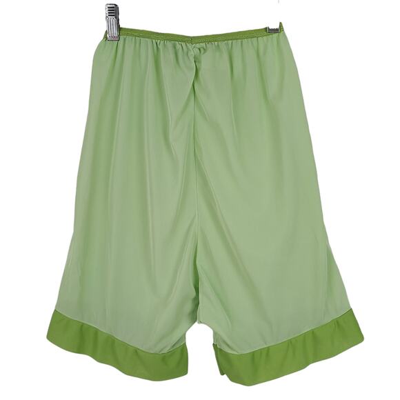 Vintage 60s two tone lime green retro petti pants xxs - Picture 2 of 5